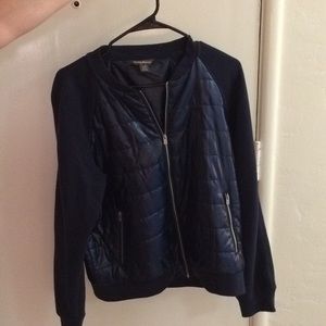 Tommy Bahama Dark Blue Quilted ZIP Up Jacket